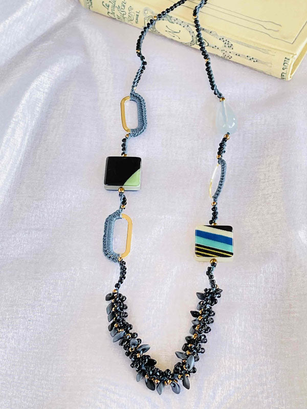 キット マルチカラーパーツネックレス Fraw-335 堤まさみ オリジナル 【KN】 ビーズクロッシェ アクセサリーキット