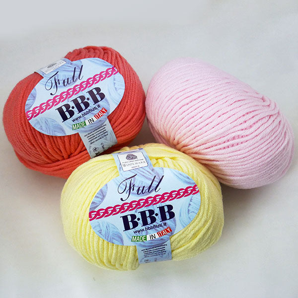 処分!! BBB FULLフル メリノ極太【イタリア直輸入】B.B.B FILATI 2X【KN】 特価 毛糸 編み物 手編み