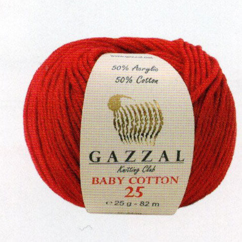 ガザールコットン 25 色A 内藤商事 【KY】 ベビーコットン 25g サマーヤーン 毛糸 編み物 中細 編みぐるみ