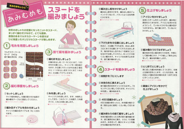 編み機 あみむめも GK-370 並太タイプ 用 dllesin 【KY】 ドレスイン あみ機