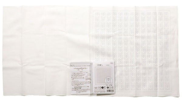 花ふきん 布パック ウサギ H-1090 (布地:白) オリムパス 【KY】一目刺しの花ふきん ほんわか Olympus 刺し子 手芸 一目刺し