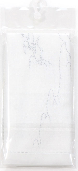 花ふきん 布パック 相州梅沢左 H-1095 (布地:白) オリムパス 【KY】 Olympus 刺し子 手芸 葛飾北斎 富嶽三十六景