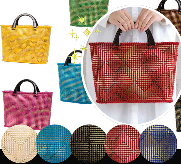 あみあみファインネット 金 H200-372-101 【KY】 ハマナカ手芸 45.5cm×75.5cm バッグ アンダリヤ メルヘンテープ キャンバス