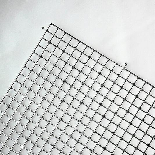 あみあみファインネット ハーフサイズ 銀 H200-603-102 【KY】 ハマナカ手芸 22.5cm×75.5cm バッグ アンダリヤ メルヘンテープ キャンバス