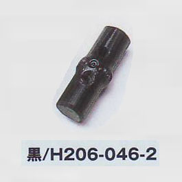 ハマナカ 竹型ボタン(小) 黒 0.8×2.7cm H206-046-2【KY】