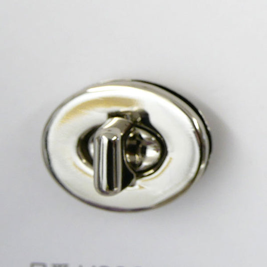 留め具 楕円ひねり  H206-050-2 銀 ハマナカ 【KY】 ひねり金具 バッグ用金具