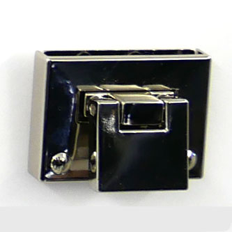 留め具 角おこし H206-054-2 銀 ハマナカ 【KY】 ひねり金具 バッグ用金具