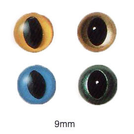 キャッツアイ 9mm 2個入 ハマナカ 【KY】 あみぐるみEYE 編みぐるみ 目玉 手芸 キャットアイ 猫目