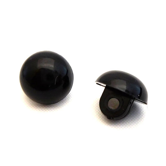 山高ボタン ブラック 4mm~18mm 2個入 ハマナカ 【KY】 あみぐるみEYE 編みぐるみ 目玉 手芸 アニマルアイ 廃番608 611 613 618