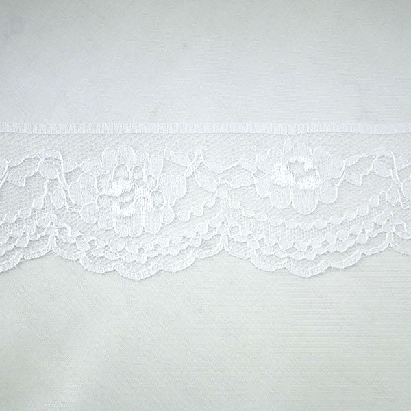 在庫処分 ラッセルレースO H809-009 幅4cm 長さ2650cm ハマナカ 【KN】2F-C 26.5m 手芸用レース