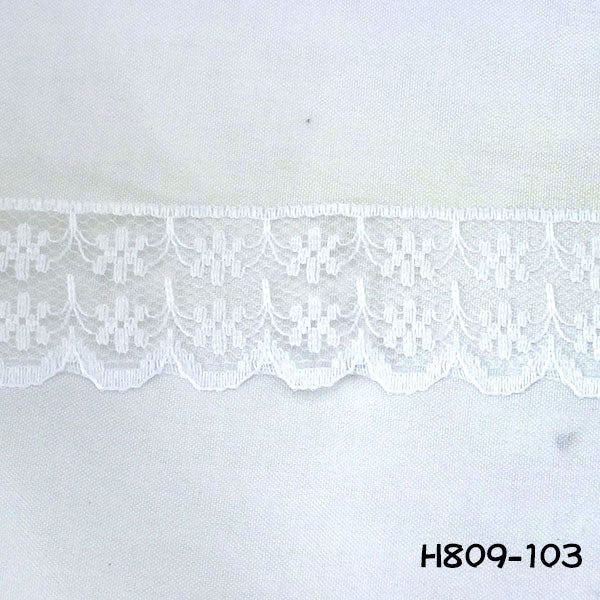 在庫処分 ラッセルレースC H809-103 幅2.2cm 長さ1520cm ハマナカ 【KN】2F-C 15.2m 手芸用レース