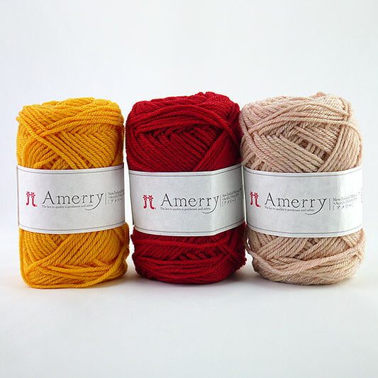 アメリー 色A  ハマナカ 【KY】毛糸 編み物  並太 ニュージーランドメリノ