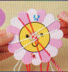 はなちゃんのくみひもカード H205-584 ハマナカ 【KY】 お子様用 組みひも 手芸