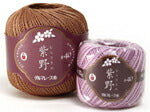 在庫・ レース糸 #40 紫野 10g ダルマ 【KN】 サマーヤーン 春夏 毛糸 レース編み 40番  2340
