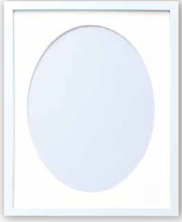 額縁 W-53 ホワイト (N) オリムパス 【KY】 木製 フレーム 額 外径32cm×25.9cm