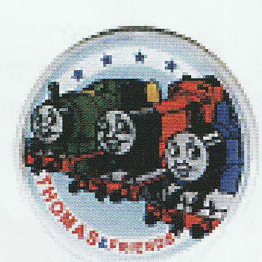 * トーマス 丸ボタン トーマス/ジェームス/パーシー TH010 30mm 1個【KN】稲垣服飾 きかんしゃトーマス
