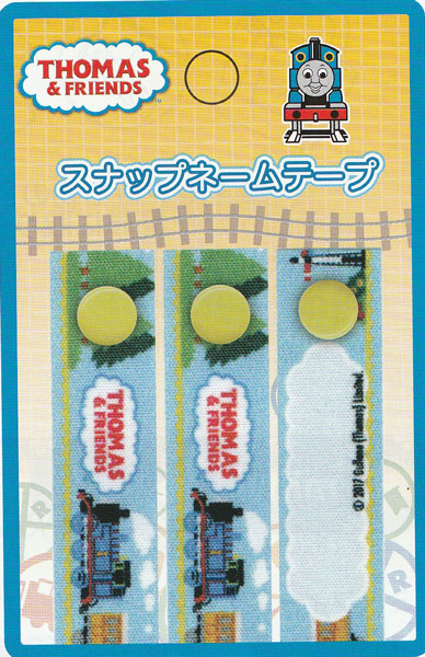 きかんしゃトーマススナップネームテープ トーマス TSN002 3枚入【KN】稲垣服飾