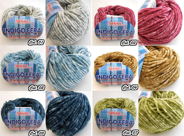 在庫限り ニッケビクター インディゴ・フェラ【KN】毛糸 編み物 セーター ベスト マフラー 並太