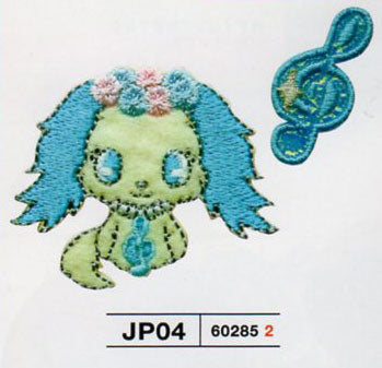 在庫限り パイオニアコレクション ワッペン サンリオ ジュエルペット「サフィー」 JP500-JP04 【KN】 2F-B 入園 入学