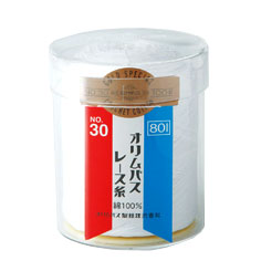 金票 #30 レース糸 20g 白(801) オリムパス 【KN】 30番 サマーヤーン 春夏 毛糸 編み物 レース編み