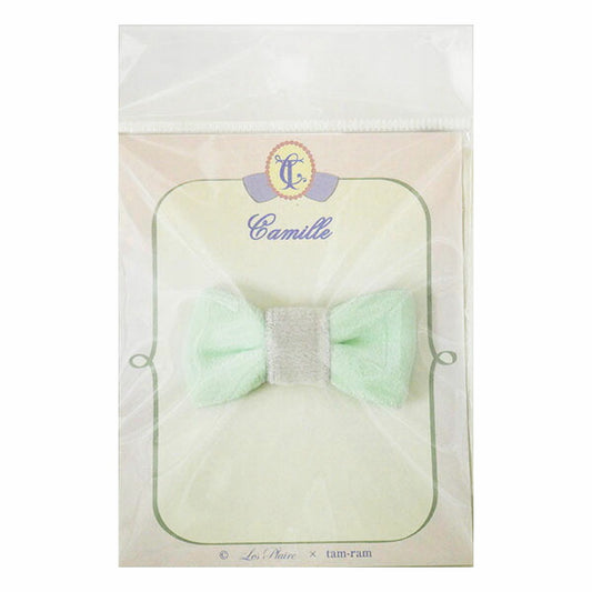 在庫限り!蝶リボン・別珍(L)ミントグリーン LP-406-4 キンキ 2F-E 【KN】