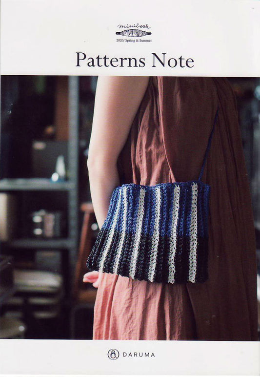 ミニブック Patterns Note KN-19 ダルマ 【KY】 パターンノート 手編み本 バッグ 帽子 2020ss