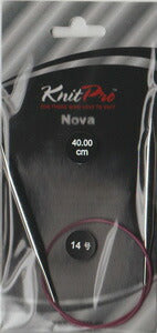 在庫限り ニットプロ ノバメタル 輪針40cm 14号~8.00mm(77315-77318) 【KN】 編み物 手あみ