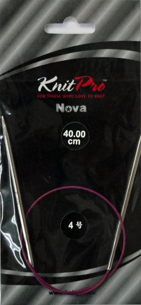 在庫限り ニットプロ ノバメタル 輪針40cm 0号~6号(77301~77307) 【KN】 編み物 手あみ
