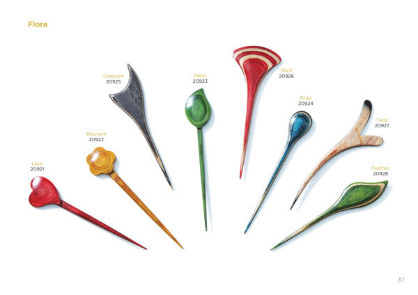 ニットプロ ショールピン Petal(20923)【KN】Flora (Symfonie Shawl Sticks) 編み物 手あみ