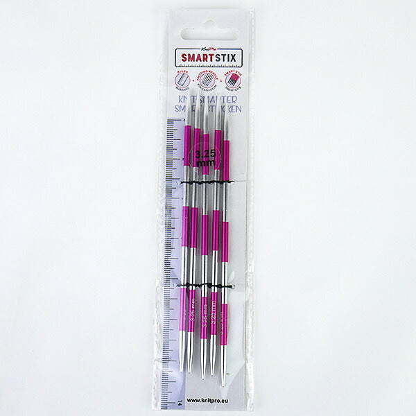 在庫処分 Smart Stix 5本針 14cm 3.25mm ニットプロ 42006【KN】 編み物 棒針