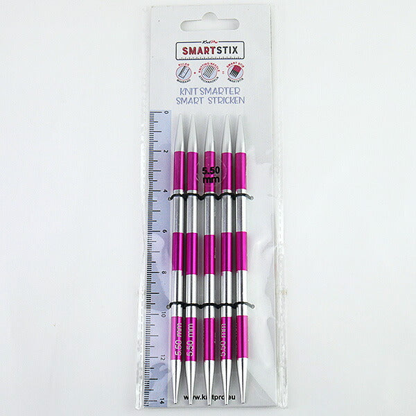 Smart Stix 5本針 14cm 5.50mm ニットプロ 42012【KN】 編み物 棒針