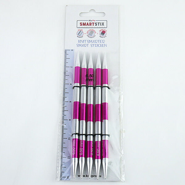 Smart Stix 5本針 14cm 6.50mm ニットプロ 42014【KN】 編み物 棒針