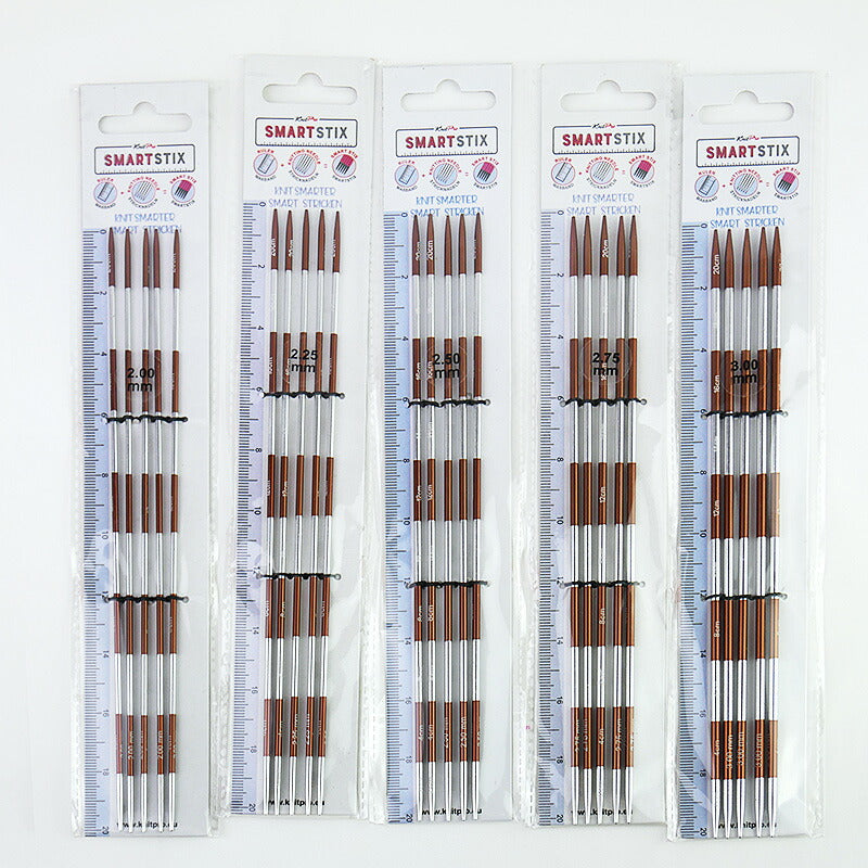 Smart Stix 5本針 20cm 3.00mm ニットプロ 42025【KN】 編み物 棒針