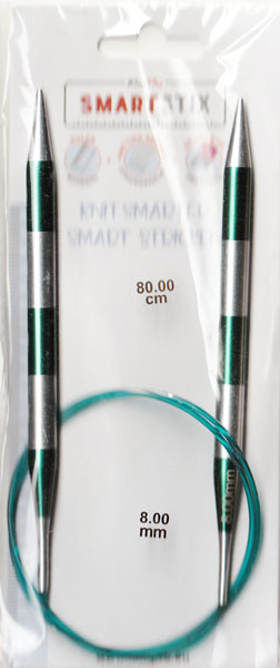 ニットプロ Smartstix 輪針 80cm 8.00mm 42096【KN】 編み物 手あみ