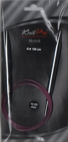 在庫限り ニットプロ ノバメタル 輪針100cm 10.00mm(77399) 【KN】 編み物 手あみ