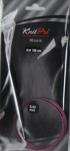 在庫限り ニットプロ ノバメタル 輪針100cm 9.00mm(77398) 【KN】 編み物 手あみ