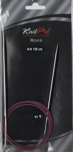 在庫限り ニットプロ ノバメタル 輪針120cm 11~13号(77376~77378) 【KN】 編み物 手あみ