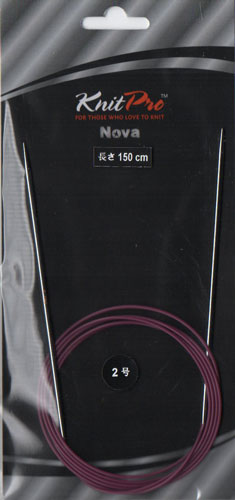在庫限り ニットプロ ノバメタル 輪針150cm 0号~4号(77380~77384) 【KN】 編み物 手あみ