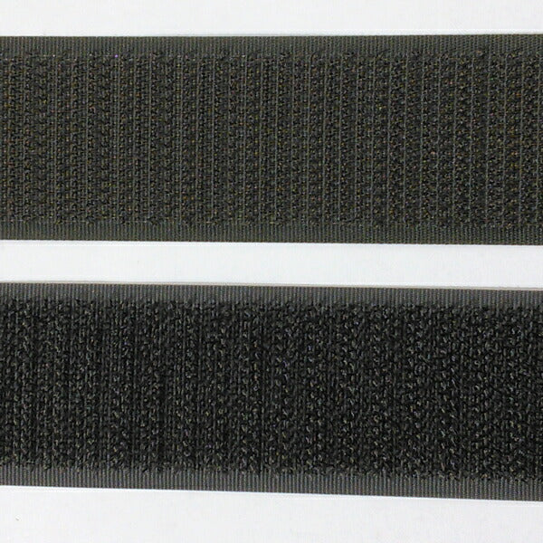 【在庫特価】 マジックテープ 縫製用 25mm×20cm チャコール【KN】:クラレ エコマジック 特価