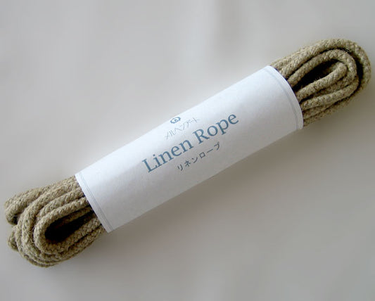 リネンロープ 生成 (9mm/10m) メルヘンアート 【KY】 麻 コースタルスタイル バイロンベイ ロープノット