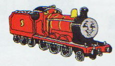 ワッペン ジェームス C-90 オリムパス 刺しゅう 【KY】 きかんしゃトーマス となかまたち アイロン接着 きかんしゃトーマス