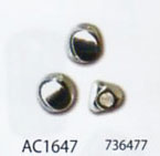 メタルビーズ トルネ 4mm(穴の大きさ:約2mm) シルバー AC1647 メルヘンアート 【KY】