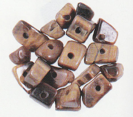 パワーストーン さざれタイプ タイガーアイ AC403 【KY】メルヘンアート 穴径約1.5mm 3F