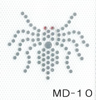 在庫限り デコ・スパンコール MD10 MIYUKI 2F-C 【KN】 ミユキ アイロン接着 蜘蛛 スパイダー