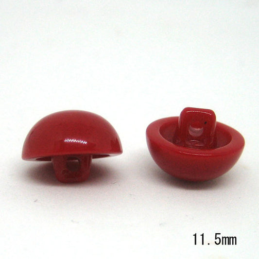 在庫限り 目玉ボタン 赤 11.5mm 1個単位 【KN】 3F あみぐるみ 編みぐるみ ぬいぐるみ 目玉 手芸 アニマルアイ 縫い付け