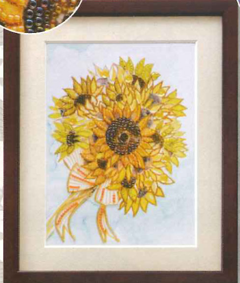 ビーズデコール キット ヒマワリ (8月) BHD-137 ミユキ 【KY】 パート20 花のデコール12ヶ月 miyuki