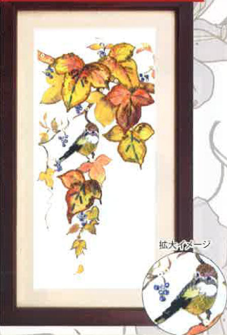 ビーズデコール キット 蔦・モズ (10月)  BHD-126W ミユキ 【KY】 季節の移ろい12ヶ月 miyuki