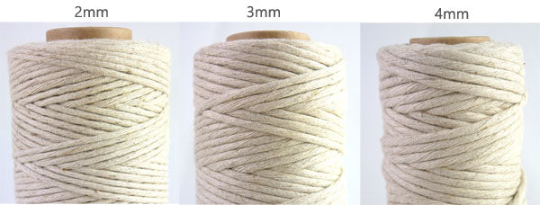 モップコード 3mm 約75m 生成 831-M メルヘンアート 【KY】 サマーヤーン ロープ マクラメ 毛糸 編み物