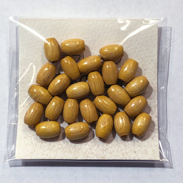【店頭特価】TOHO ウッドビーズ ナツメ イエロー 6×9㎜ N6-5【KN】: