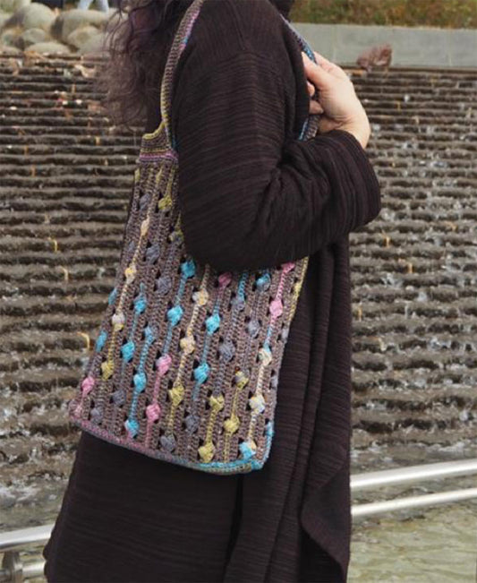 キット 花シャワートートバッグ PCBUTOTO ニッケビクター 【KN】 手編みキット 編み物キット